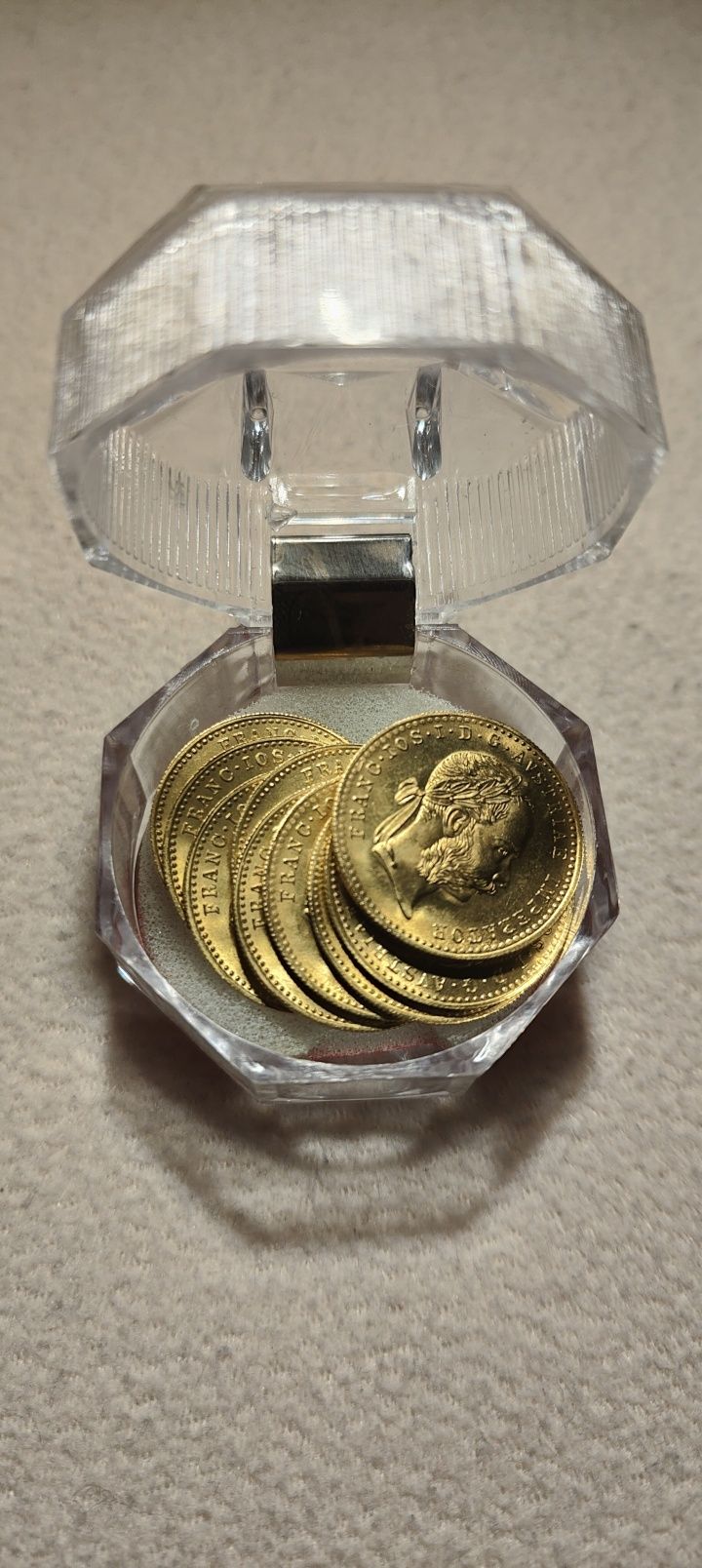 Vând lot 10 monede aur de 1 Ducat 1915 Franz Joseph