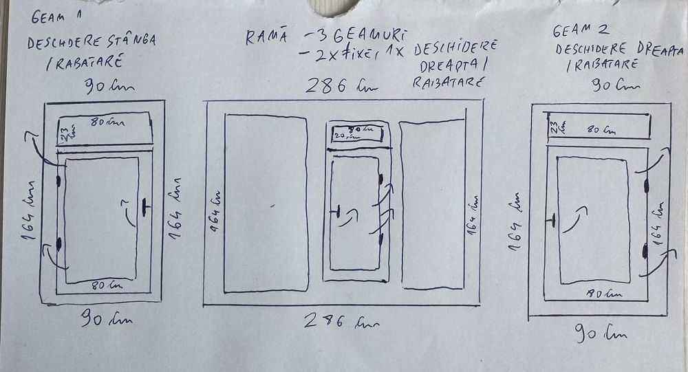 Termopane REHAU second hand
