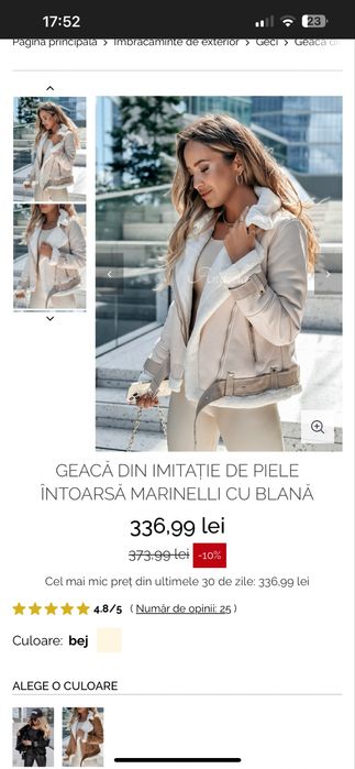 Vand geaca imblanita