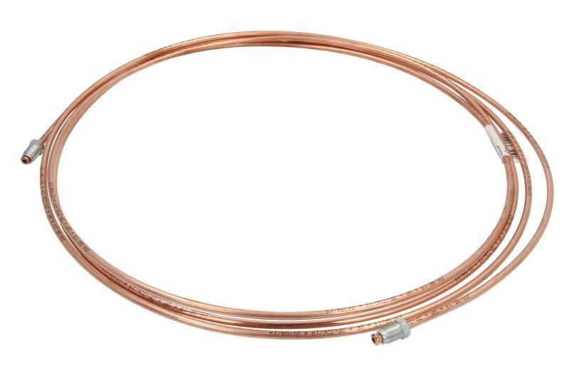 Conducta frana cupru cu niplu diametru 4,75 mm, filet exterior, Grosime perete 0,9 mm, filet M10x1/M10x1, lungime 3900 mm