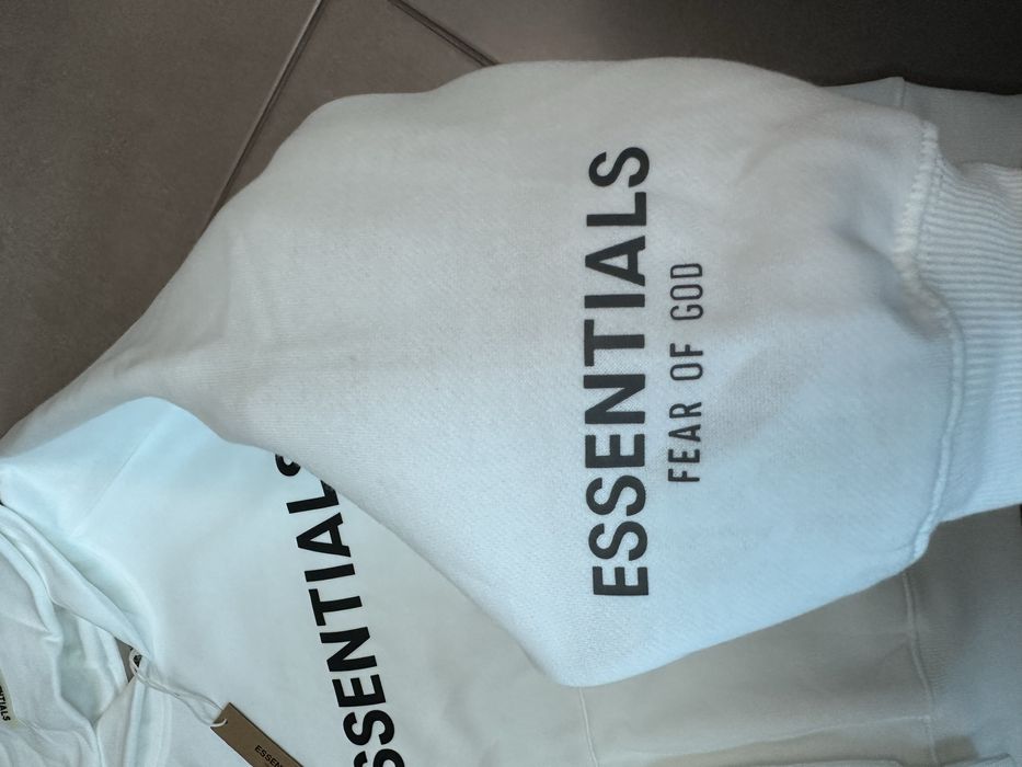 Hanorac Essentials Alb