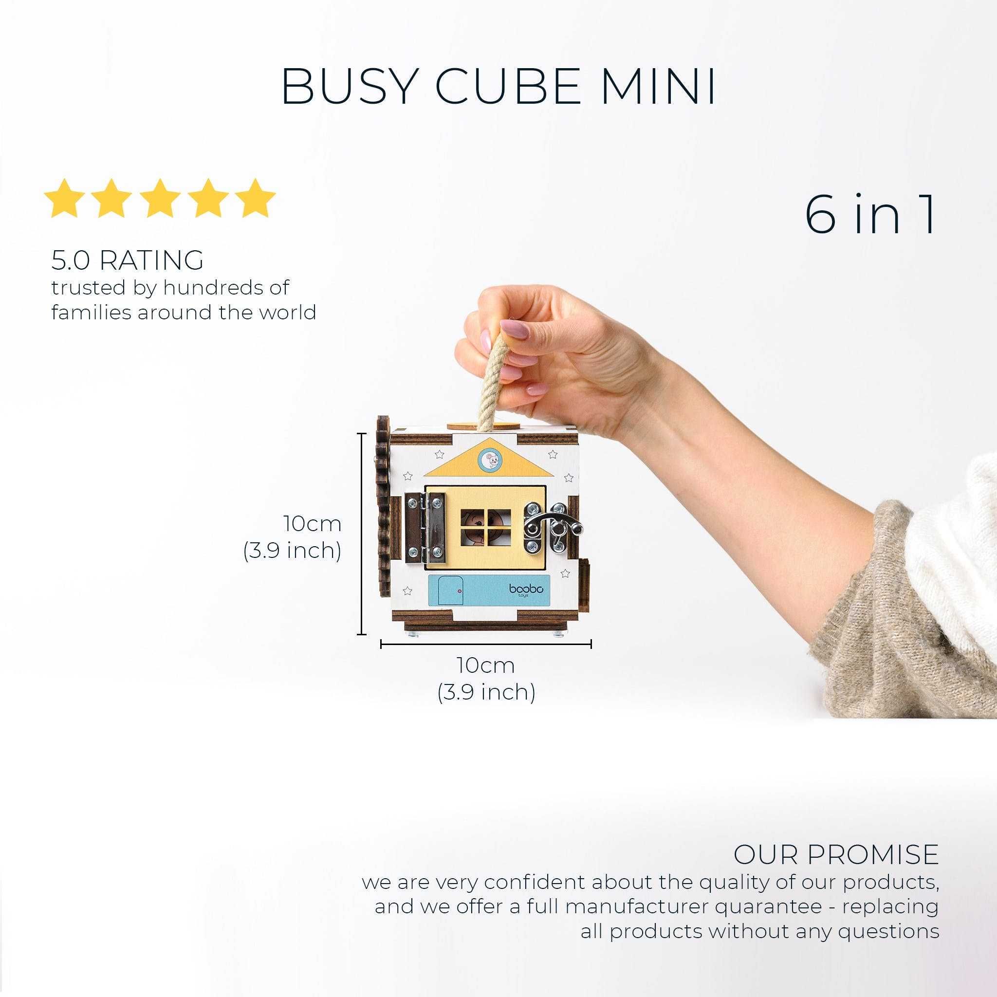 Продавам занимателно кубче за бебета Busy Cube Mini, Boobo Toys.