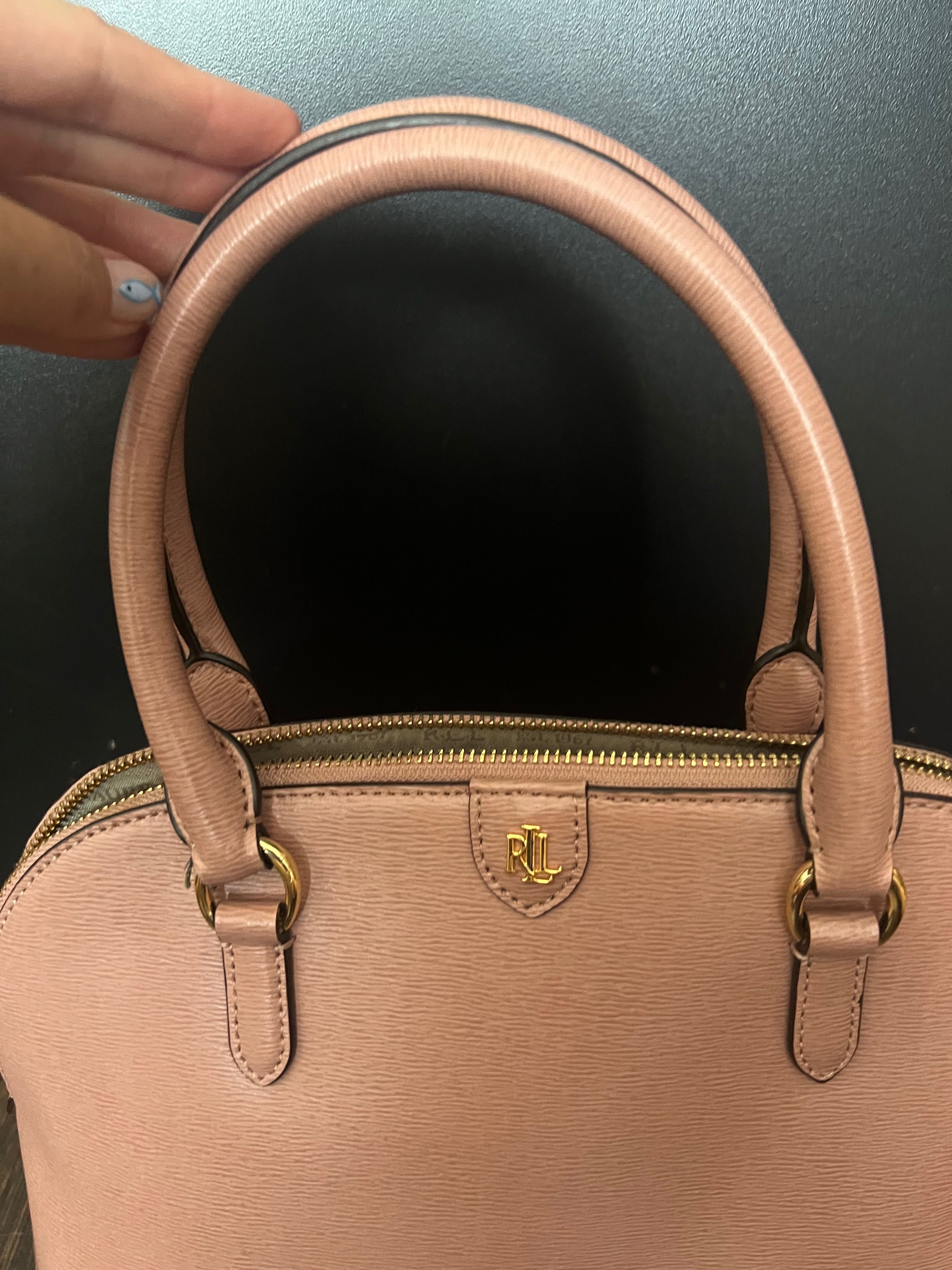 Чанта естествена кожа Ralph Lauren