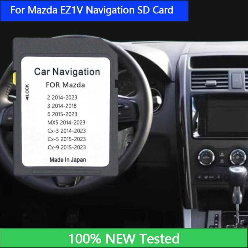 SD Карта за Навигация Mazda 2, 3, 6, CX-3, CX-5, CX-9, MX-5