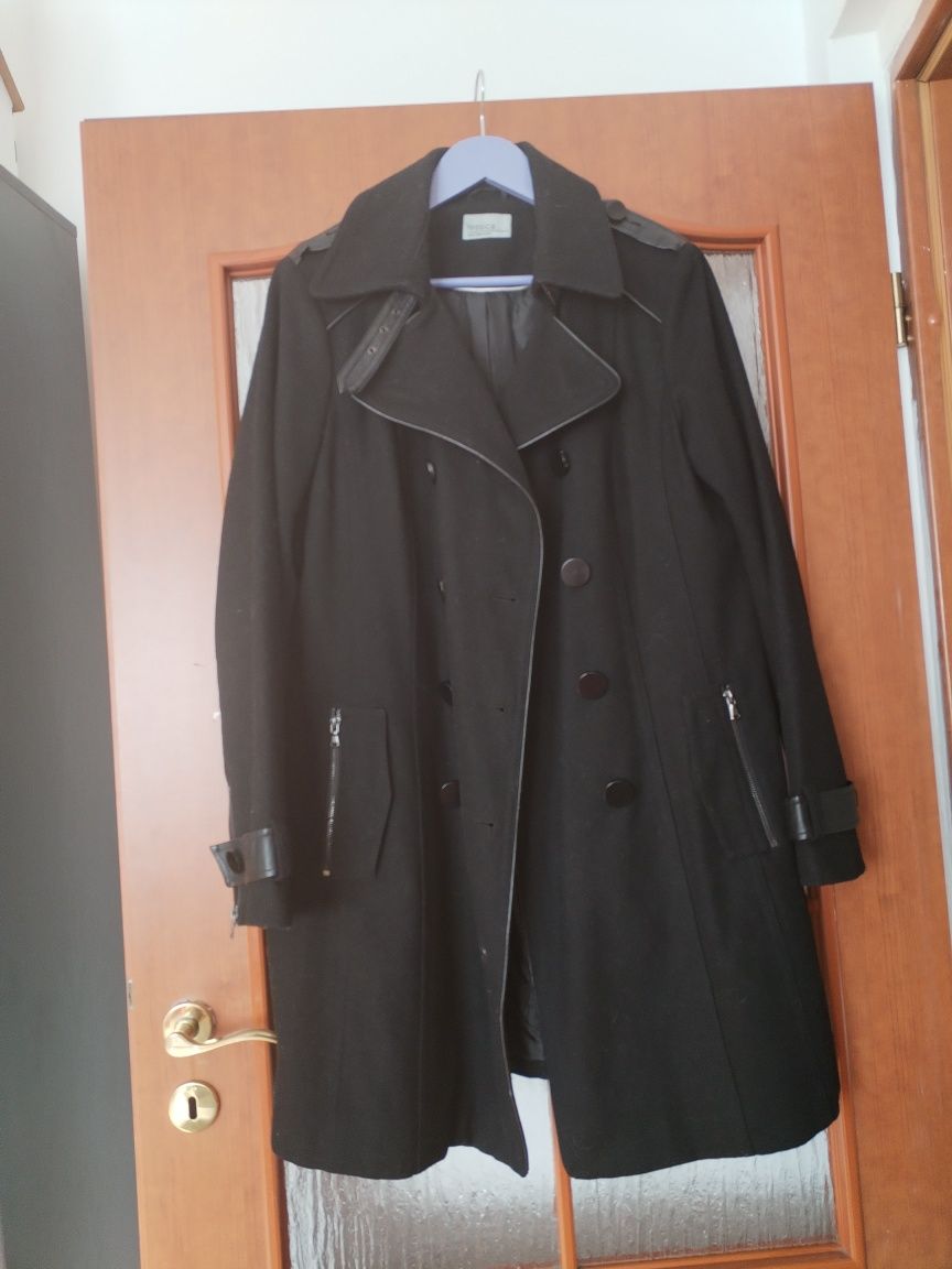 Palton negru pentru femei