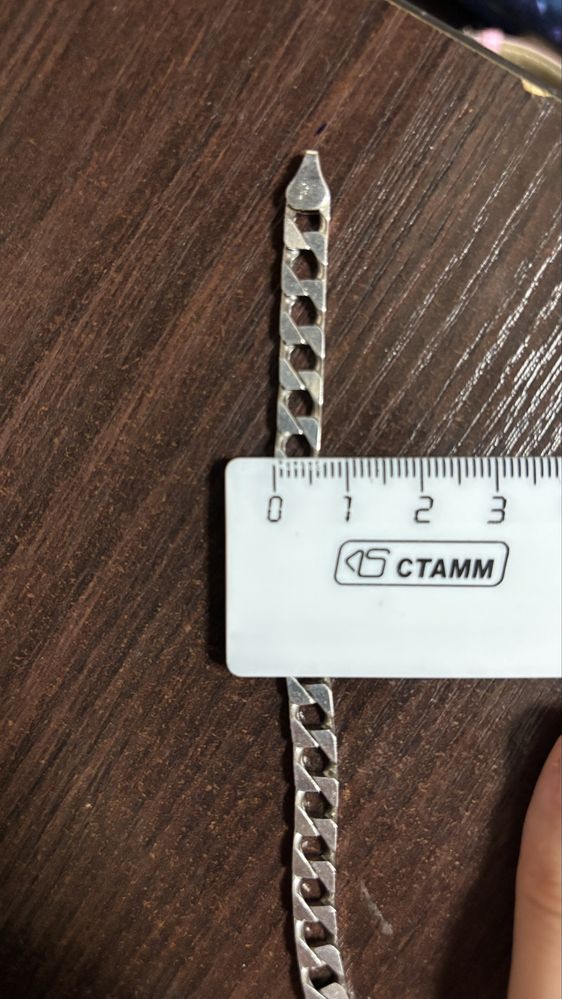 Цепь серебро 925 проба, Италия