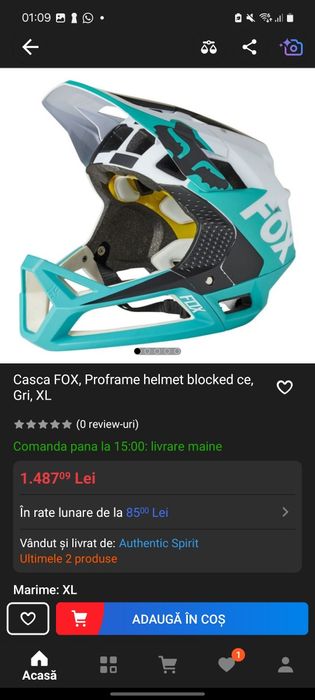 Vand urgent casca fox proframe L