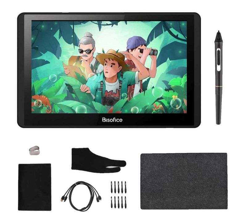 Tableta grafica, prin conectare la laptop sau calculator