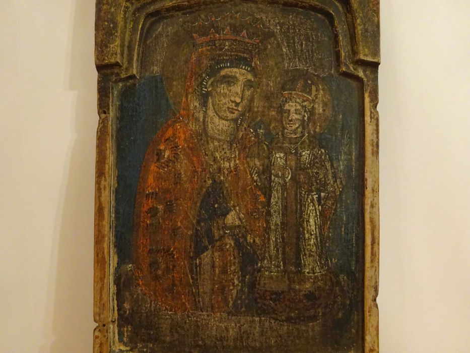 Icoana Maica Domnului ‚Floarea nepieritoare’|Lemn pictat| Veche