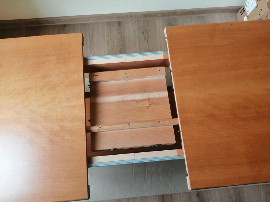 Разстегателна маса дължина 120+30/ ширина 60/ височина 57 см, масив