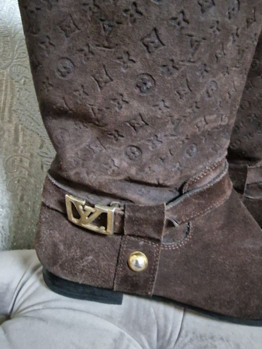 Cizme louis vuitton piele naturala întoarsă
