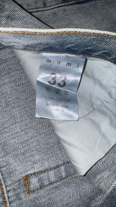 Blugi mnml patch flare denim "blue"