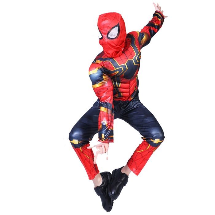 Set costum Iron Spiderman IdeallStore®, New Attitude, 7 ani, rosu
