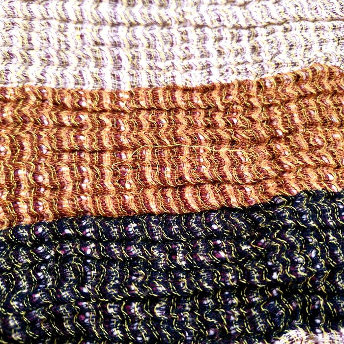 Fular multicolor din lână, bumbac și vâscoză – COS