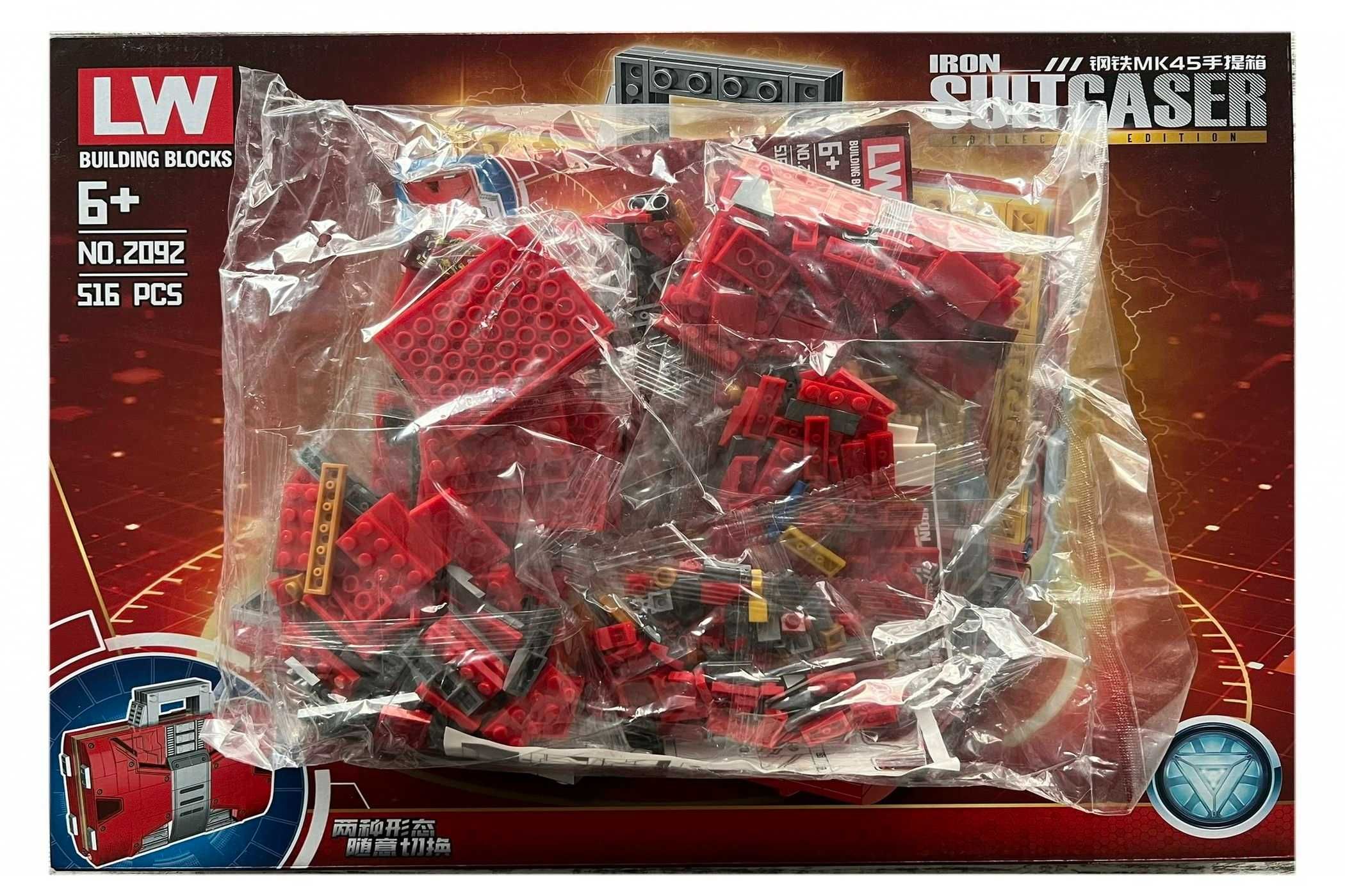 Set de constructie LW, Avengers Iron Man Suitcaser, 516 piese tip lego