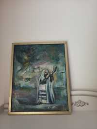 Tablou pictură Rabin Yom Kippur origine Ucraina