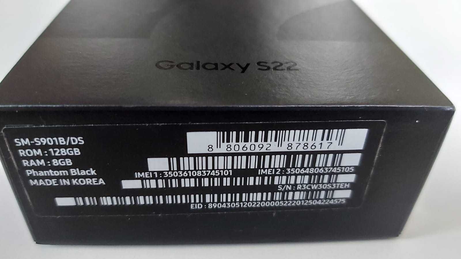 Samsung Galaxy S22 (NOU!), 5G, Phantom Black, Garanție inclusa