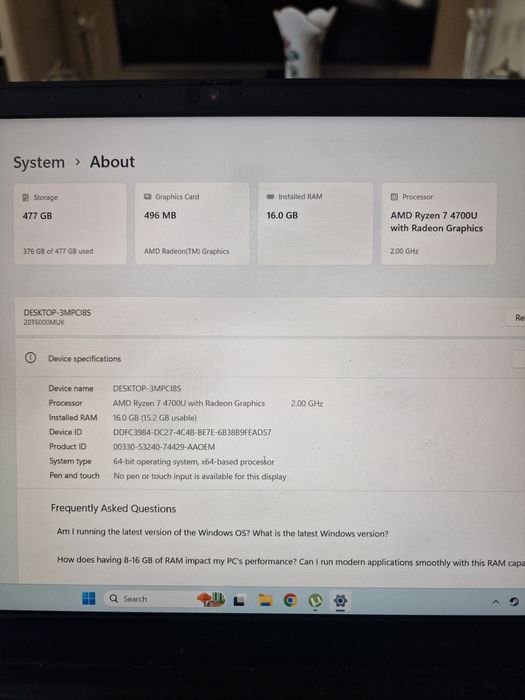 Lenovo ThinkPad E14 Gen 2 – Ryzen 7 4700U