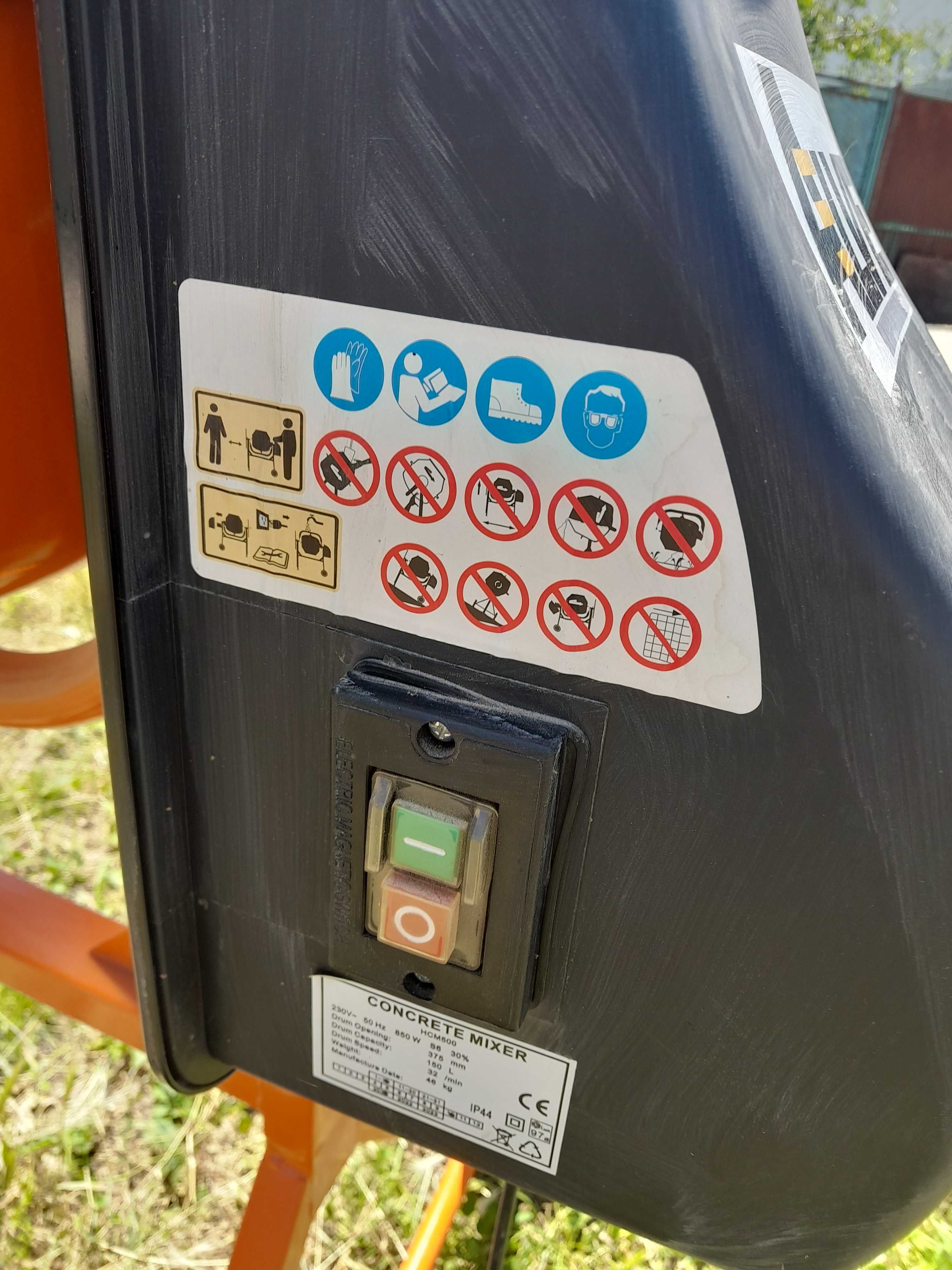 Betonieră nouă, 150 L, 850 W