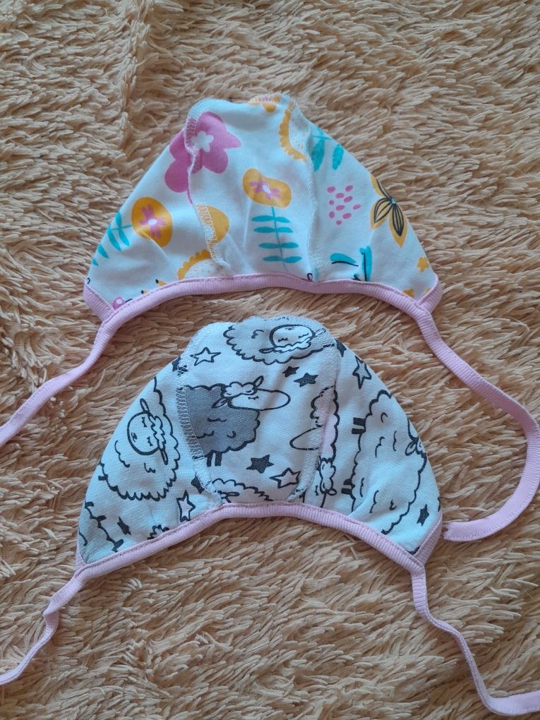 шапочки для новорожденных