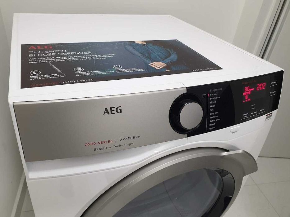 AEG SensiDry Сушилня с Термопомпа 12м Гаранция