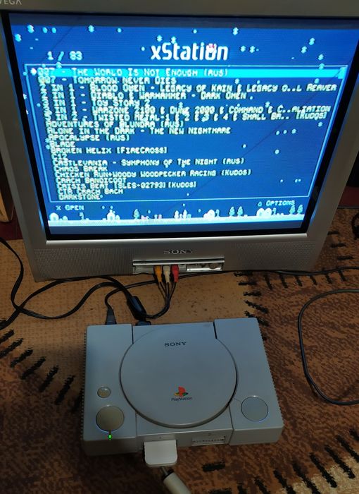 Продам PlayStation 1 с модом Xstation
