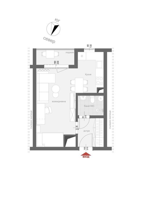 Просторен Едностаен- кв. Здравец Изток