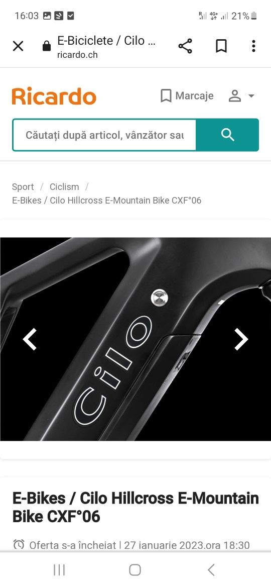 Cilo cxf 06 carbon