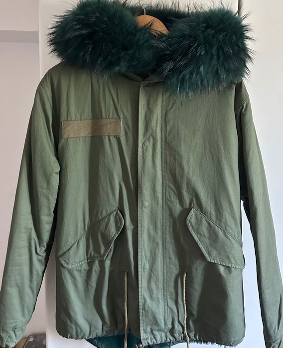 Haină de iarnă din blana artificială