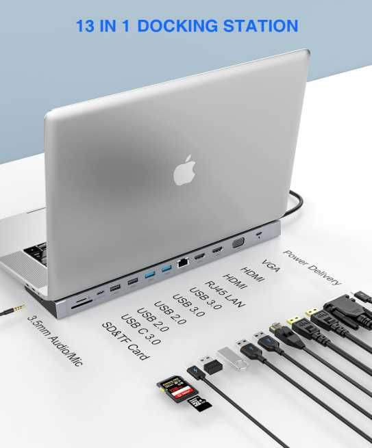 Sigilat Docking station hub USB Totu TT-DC005 13in1 Apple