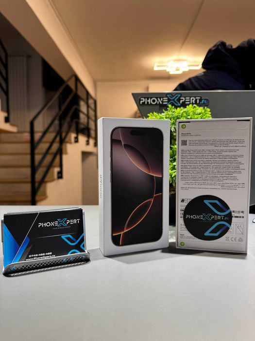 IPhone 16 Pro Max Desert Titanium cu 512GB Memorie NOU