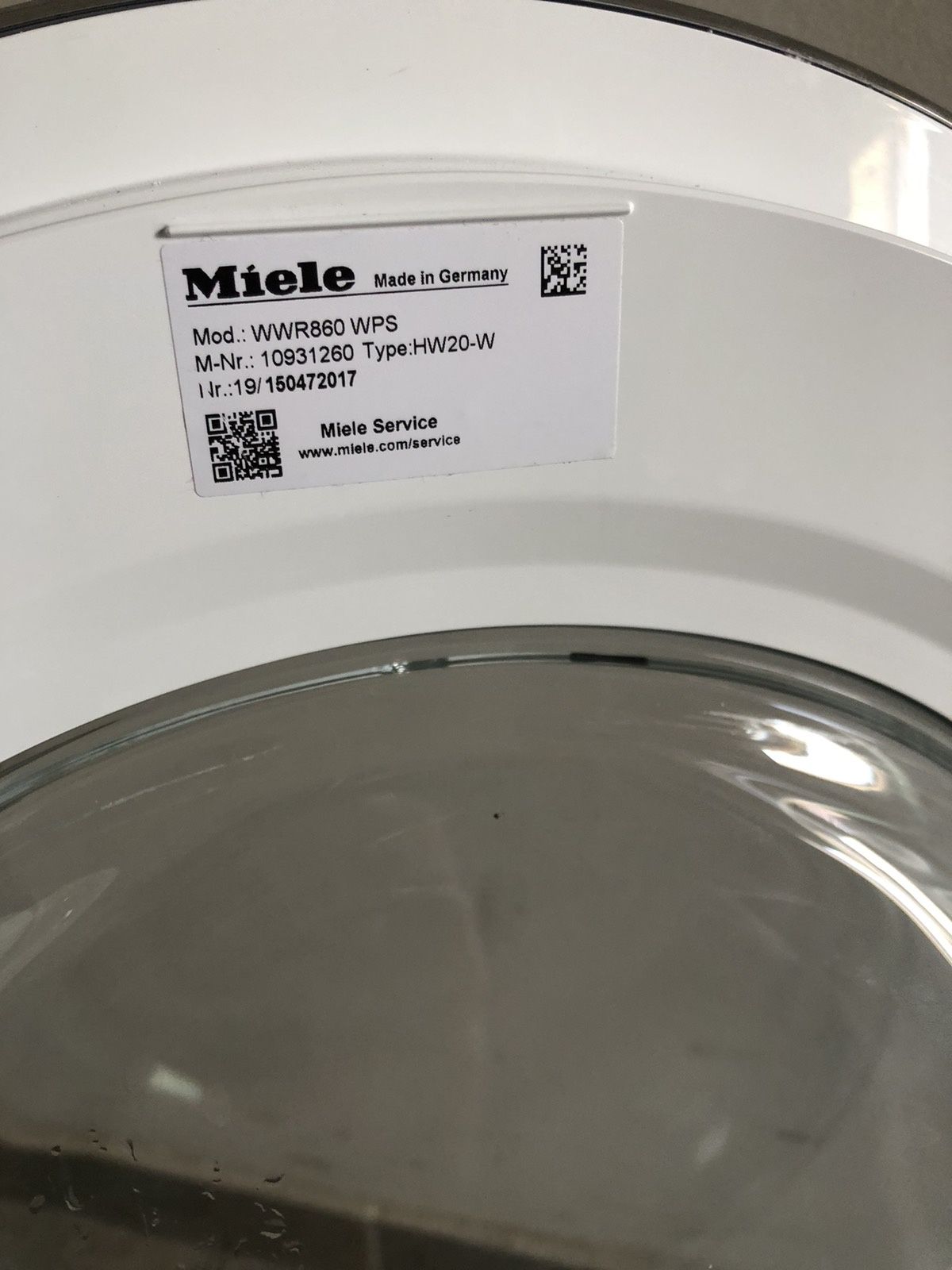 Пералня Miele WWR 860 WPS TwinDos W1 9 кг.