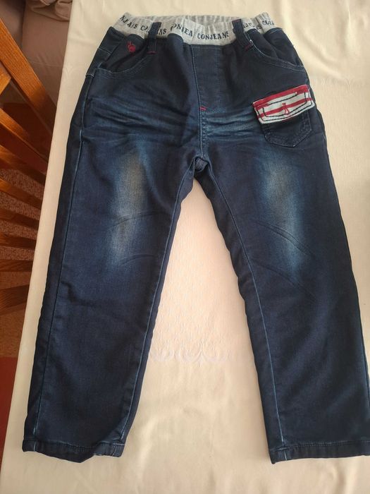 Детски дънки за момче с полар