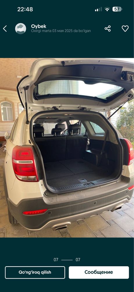 Captiva 3 oq jemchug 2014 probeg 87000 halol ideal moshna