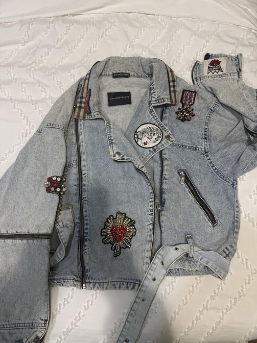 Дънково яке с декоративни акценти джофра -djofra