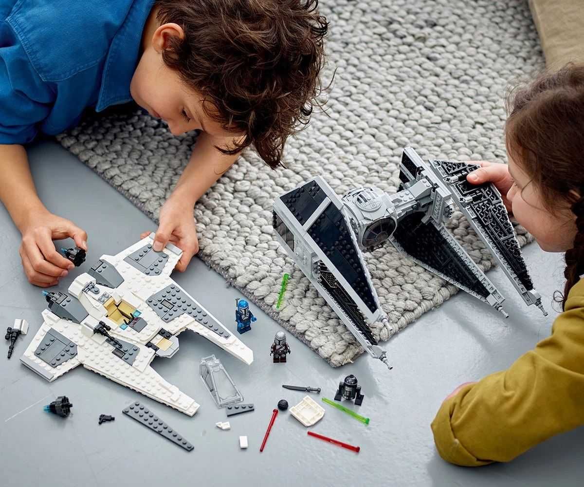 НОВО LEGO Star Wars 75348 - Мандалорски изтребител срещу Тай прехващач