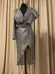 Rochie argintie cu paiete Qui da Fee