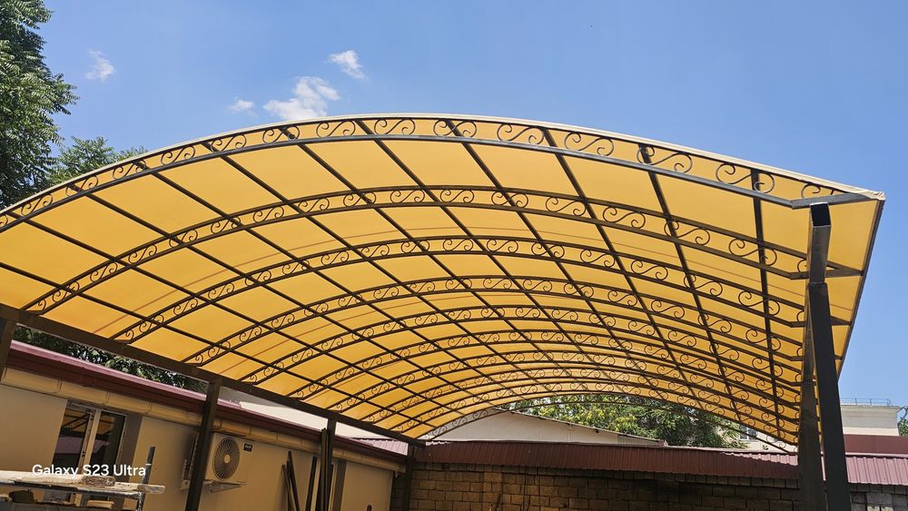 Банер тент баннер бассейн и сарафан навес  установка