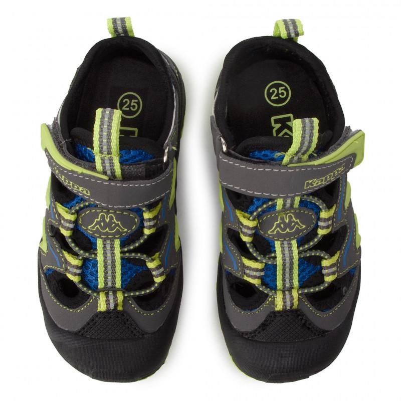 Детски сандали Kappa REMINDER K 260682K GREY/LIME - 30, 31, 32