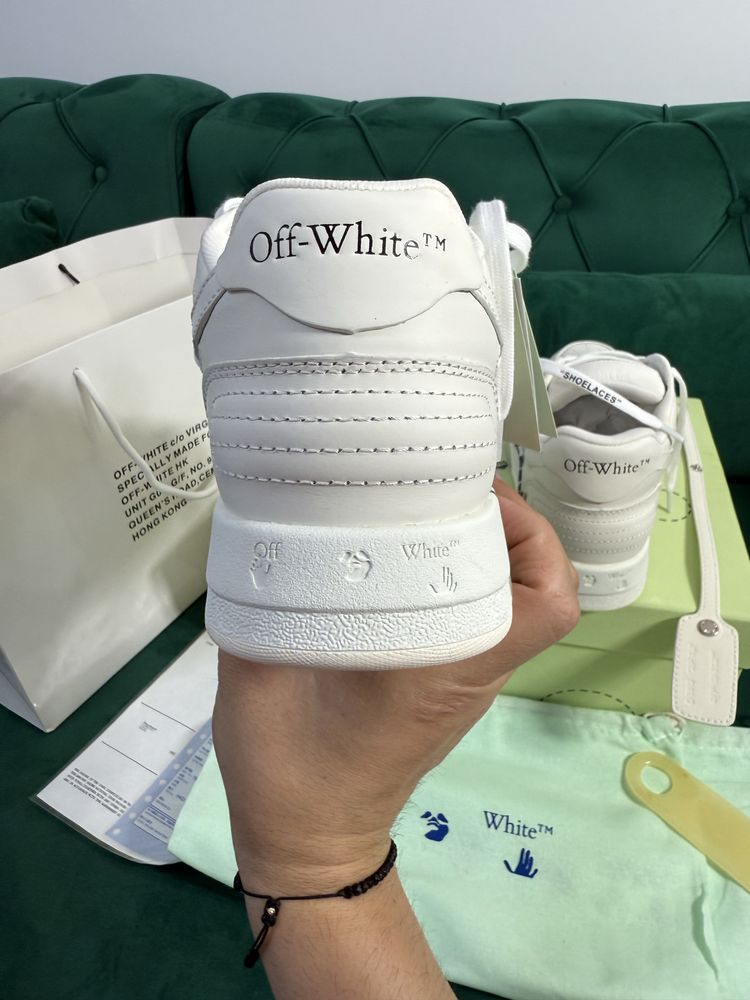 Adidasi Off-White Out Of Office piele naturala 100% Full Box Premium