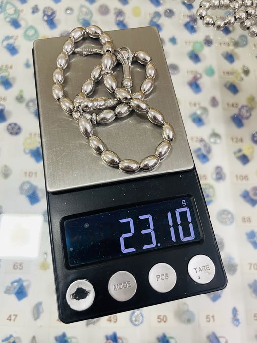 Kumush tasbeh sotiladi 925 proba garantiya