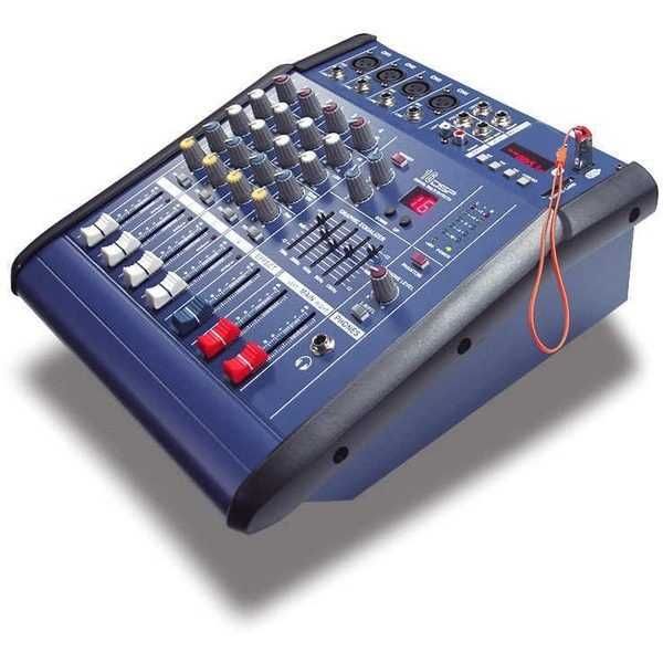 Mixer audio cu amplificare cu Bluetooth, 2 x 350 Watt si 4 canale