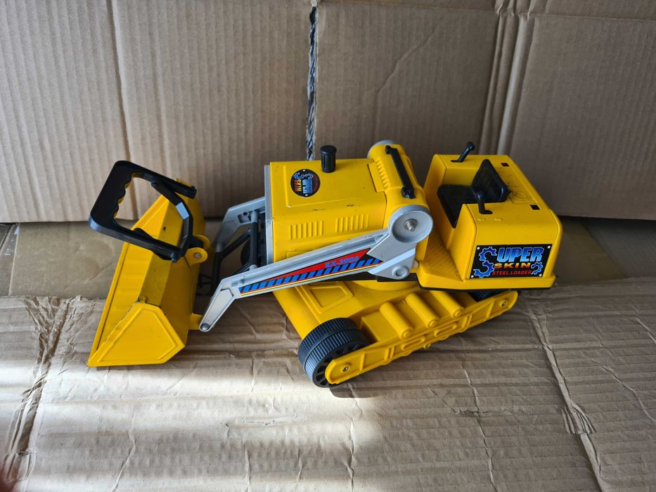 Jucarie metal Excavator galben 4 roti