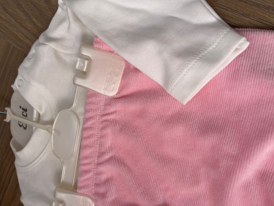 Бебешки комплект с бяло болеро - 3 части