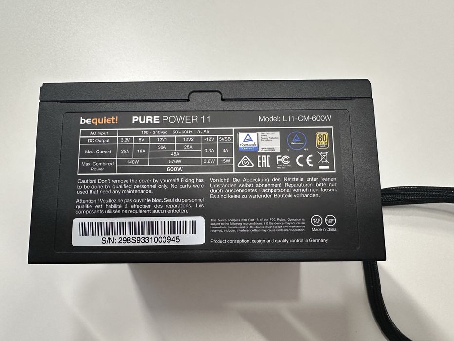 Sursa be quiet! Pure Power 11 600W 80 PLUS Gold (BN294)