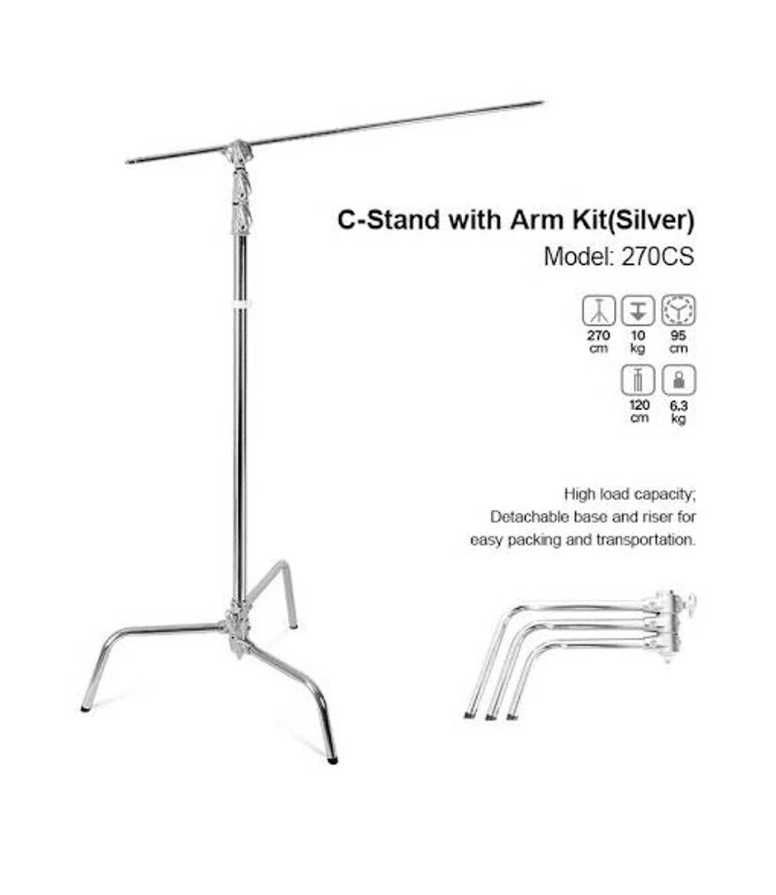 Godox 270CS Kit Stativ C-Stand cu Brat si Baza Detasabila