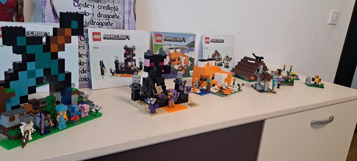 Lego MINECRAFT 21178, 21190, 21242, 21244
