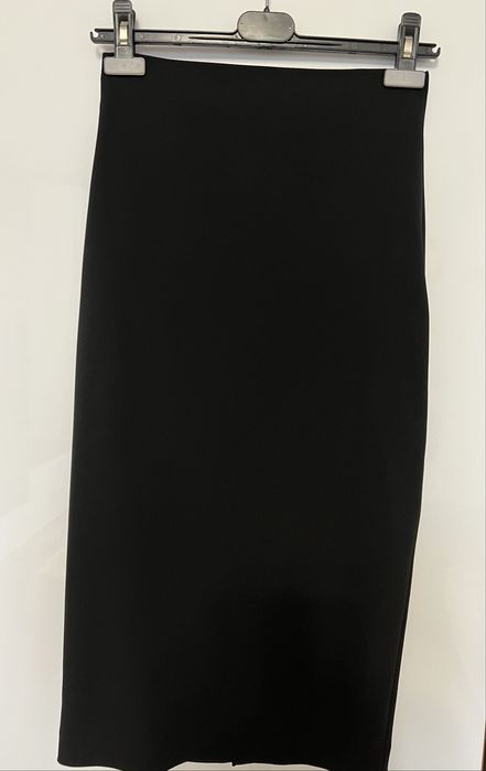 Fusta noua, neagra, midi, Zara, XS