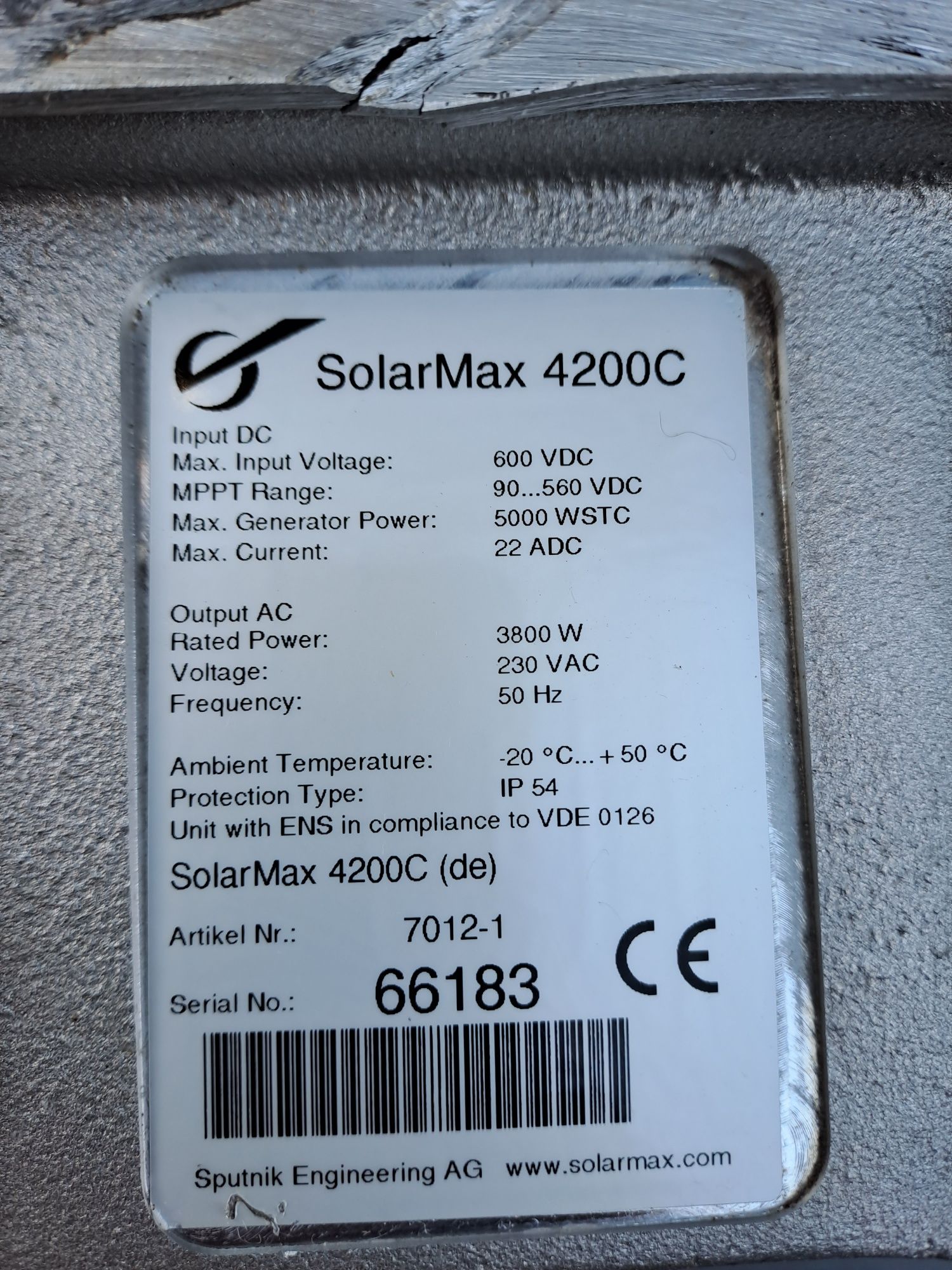 SolarMax 4200 C invertor solar