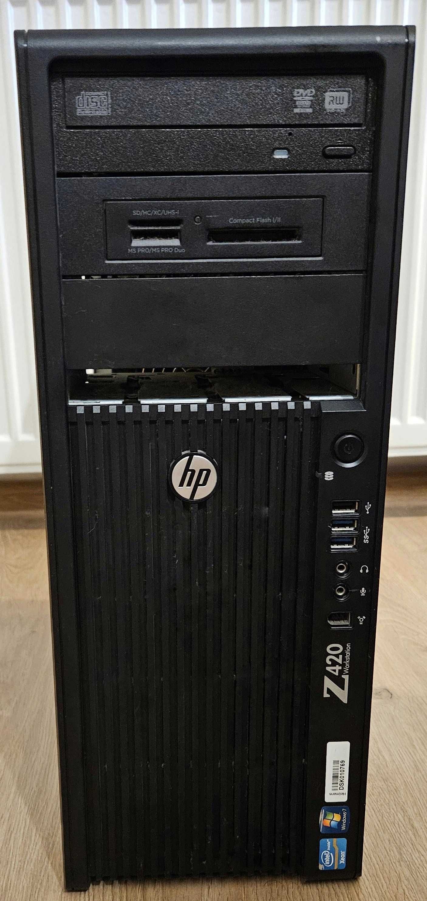 PC HP Z420, Xeon Octa Core E5-2670, 20GB, Quadro K600, HDD 500 GB